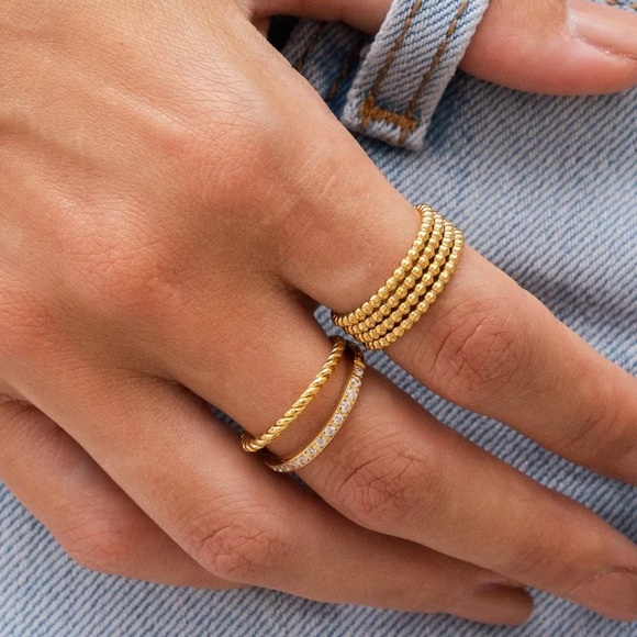 Jewelry - Layered Beaded Fidget Ring